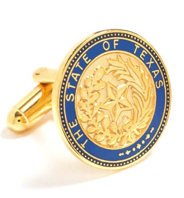 [CU.CUFF.0026829] State Of Texas Seal Cufflinks