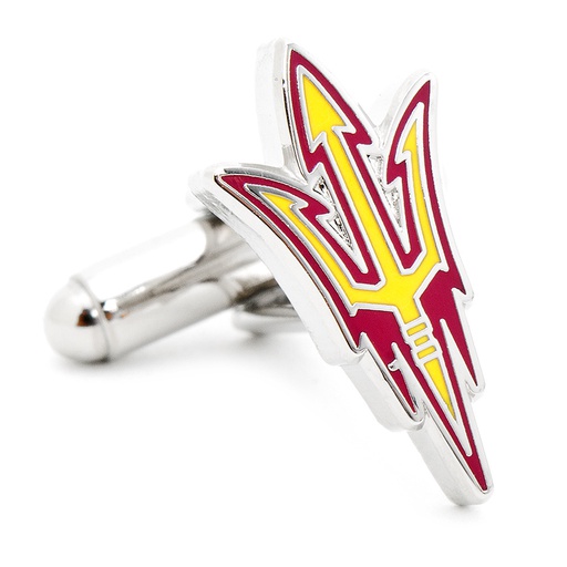 [CU.CUFF.0026922] Arizona State University Sun Devils Pitchfork Cufflinks