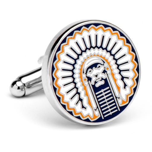 [CU.CUFF.0026970] Vintage University Of Illinois Fighting Illini Cufflinks