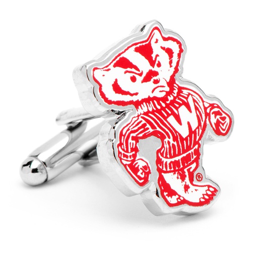 [CU.CUFF.0026978] Vintage University Of Wisconsin Badgers Cufflinks