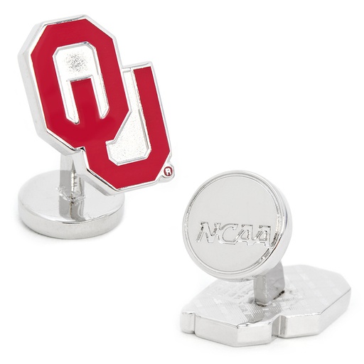 [CU.CUFF.0026990] Palladium University Of Oklahoma Sooners Cufflinks
