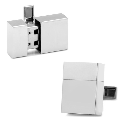 [CU.CUFF.0027303] Stainless Steel 16gb Usb Flash Drive Cufflinks