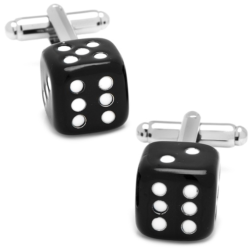[CU.CUFF.0027333] Black Dice Cufflinks