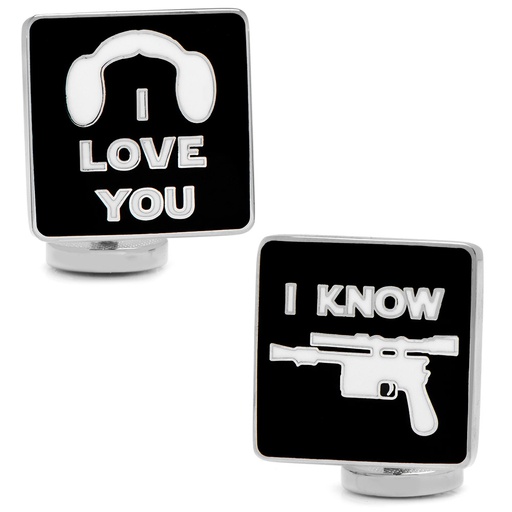 [CU.CUFF.0027367] I Love You I Know Icon Cufflinks