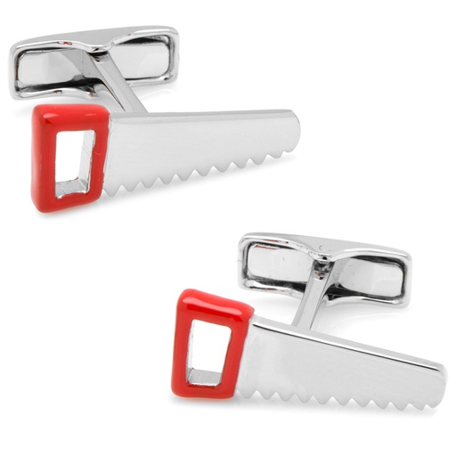 [CU.CUFF.0027388] Sterling Saw Cufflinks
