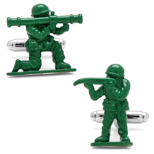 [CU.CUFF.0027410] Green Army Men Cufflinks