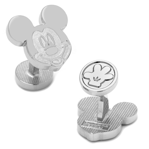 [CU.CUFF.0027484] Silver Mickey Mouse Cufflinks