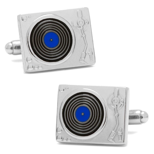 [CU.CUFF.0027538] Record Player Cufflinks