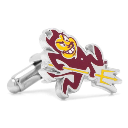 [CU.CUFF.0027573] Arizona State University Sparky Cufflinks