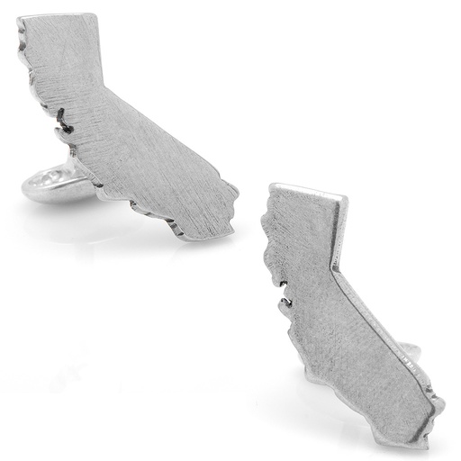 [CU.CUFF.0027654] Pewter California Cufflinks