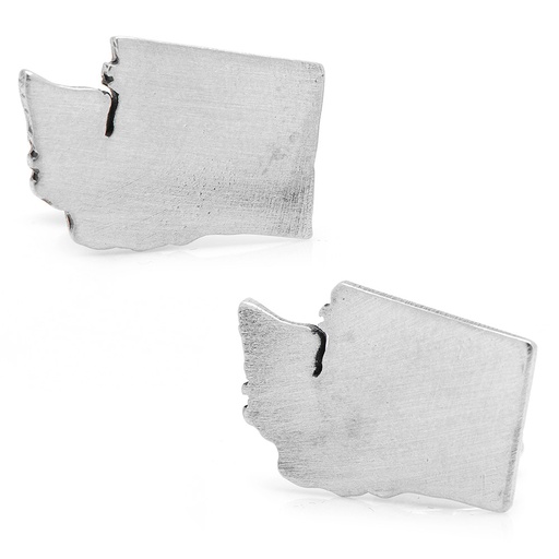 [CU.CUFF.0027659] Pewter Washington Cufflinks