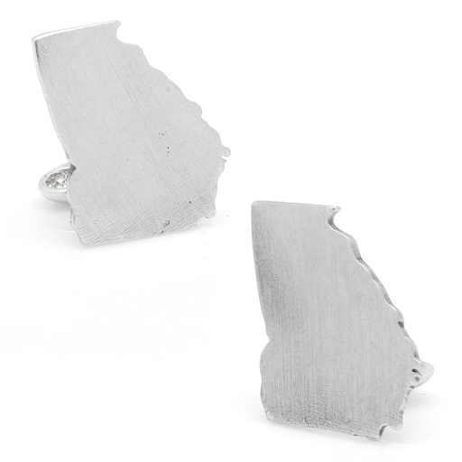 [CU.CUFF.0027660] Pewter Georgia Cufflinks