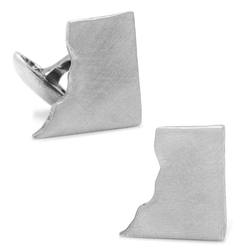 [CU.CUFF.0027662] Pewter District Of Columbia Cufflinks