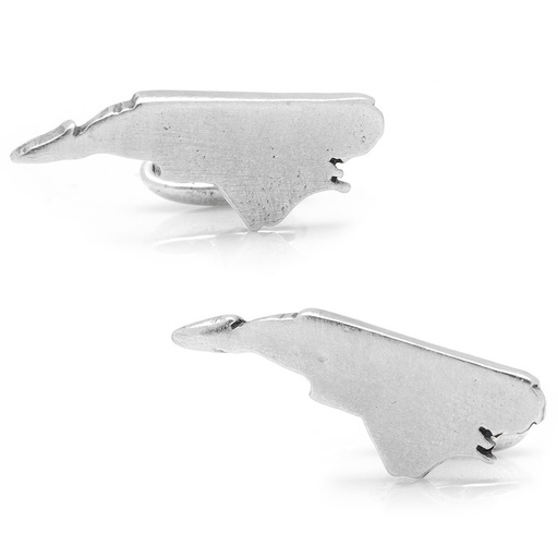 [CU.CUFF.0027664] Pewter North Carolina Cufflinks