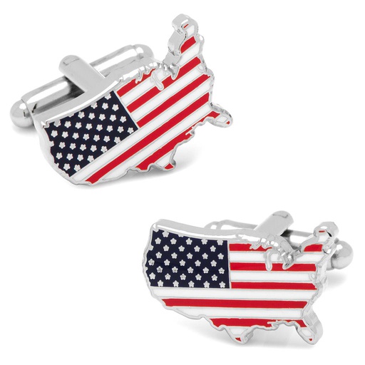 [CU.CUFF.0027698] Usa Stars & Stripes Cufflinks