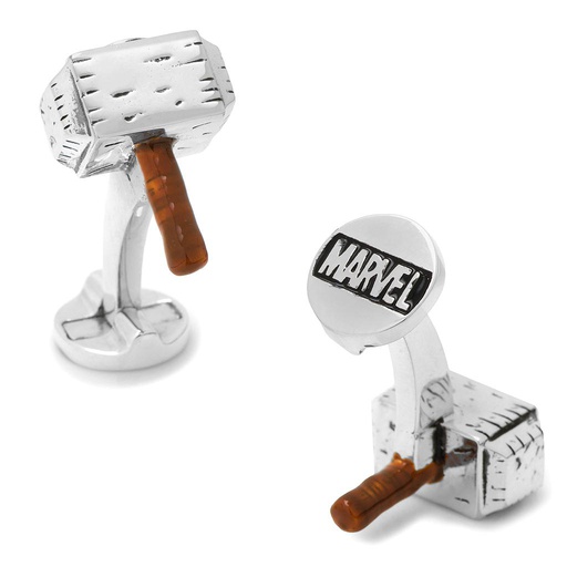 [CU.CUFF.0027752] 3d Thor Hammer Cufflinks