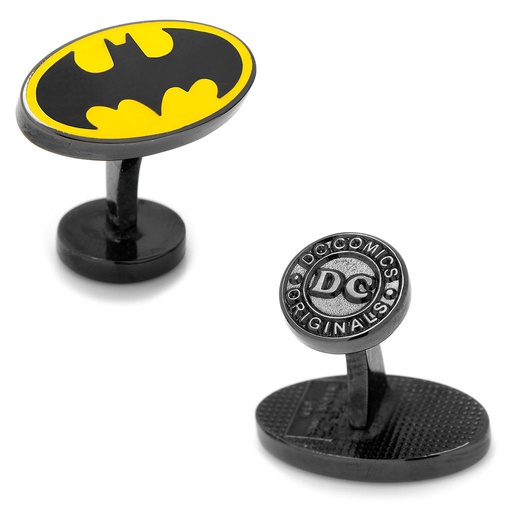 [CU.CUFF.0027767] Transparent Enamel Batman Cufflinks