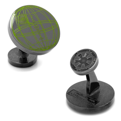 [CU.CUFF.0027859] Death Star Blueprint Plans Cufflinks