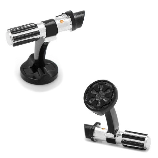 [CU.CUFF.0027885] 3d Darth Vader Lightsaber Cufflinks