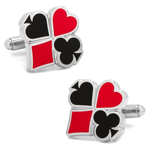 [CU.CUFF.0027933] Full Card Suit Cufflinks