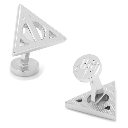 [CU.CUFF.0027985] Silver Deathly Hallows Cufflinks