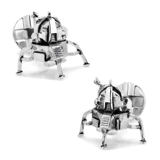 [CU.CUFF.0028064] 3d Moon Lander Cufflinks