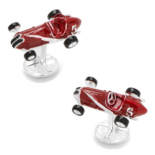 [CU.CUFF.0028068] 3d Vintage Race Car Cufflinks