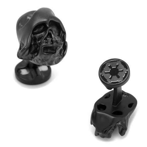 [CU.CUFF.0028129] 3d Melted Darth Vader Helmet Cufflinks