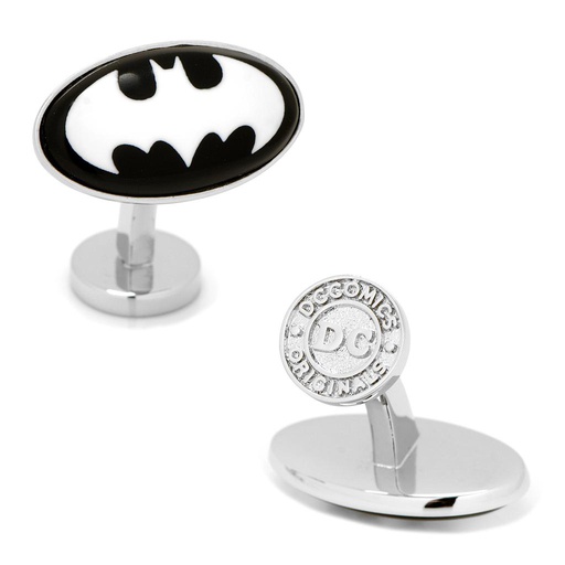 [CU.CUFF.0028176] Batman Etched Onyx Cufflinks