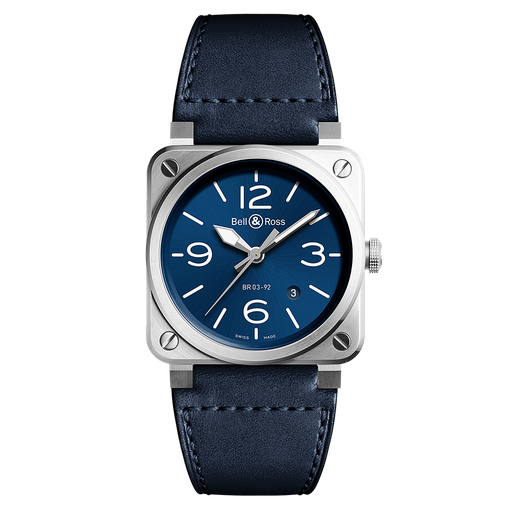 [BE.WATC.0028278] Bell & Ross Br0392 Blue Steel On Strap