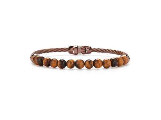 Single Row Cable & Bead Bracelet