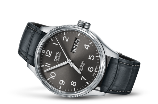[OR.WATC.0049599] Oris Big Crown Propilot Day Date Steel Grey Dial On Strap