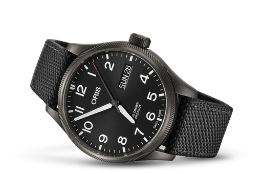 [OR.WATC.0049600] Oris Big Crown Propilot Day Date PVD Black Dial On Strap
