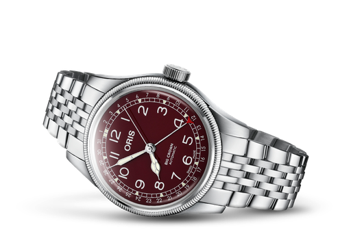 [OR.WATC.0049606] Oris Big Crown Pointer Steel Red Dial On Bracelet