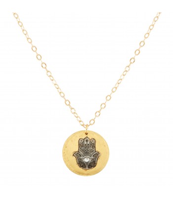 [EV.FASH.0050058] Hamsa Palm Mini Pendant 17" Length