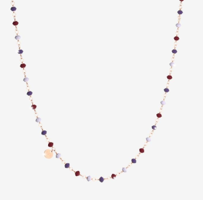 [TE.FASH.0050101] Pepita Multi-Color Bead Necklace 30"