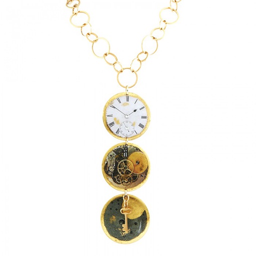 [EV.FASH.0050412] Time After Time 3 Part Necklace