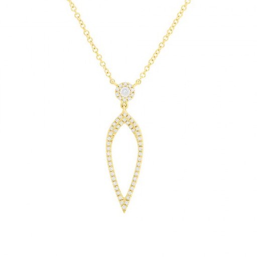 [SH.DIAM.0050641] 0.20ct 14k Yellow Gold Diamond Necklace
