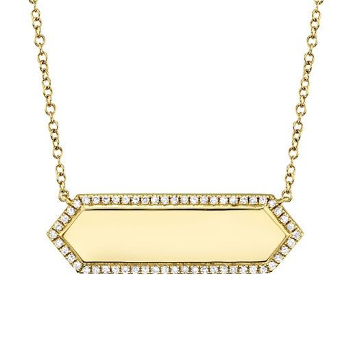 [SH.DIAM.0050651] Bar ID Necklace