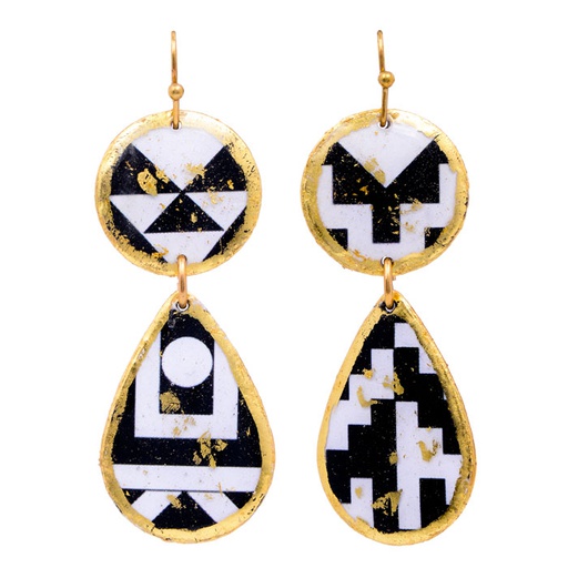 [EV.FASH.0051268] Geometry Mini Teardrop Earrings