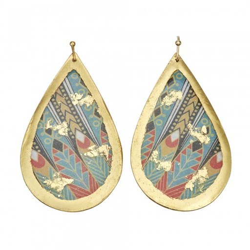 [EV.FASH.0051435] Erté Nile Teardrop Earrings