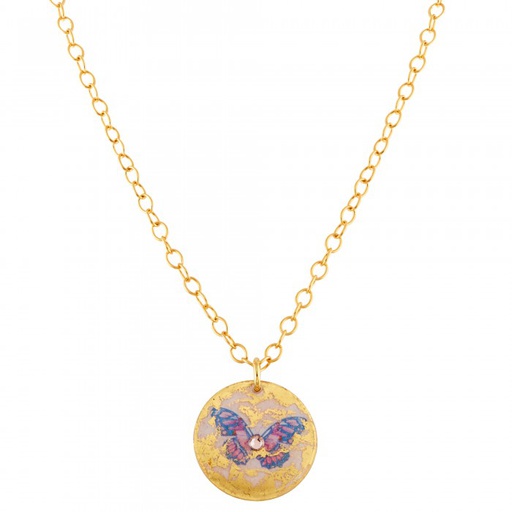 [EV.FASH.0051629] Pink Butterfly Mini Pendant