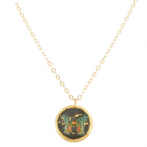 [EV.FASH.0051630] Green Butterfly Mini Pendant