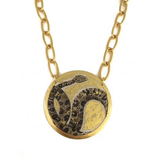 [EV.FASH.0051638] Python Snake Necklace