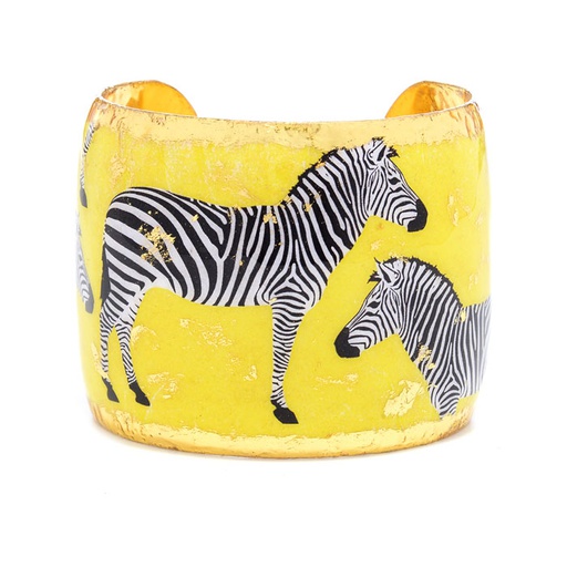 Zebra Dreams Cuff - Yellow