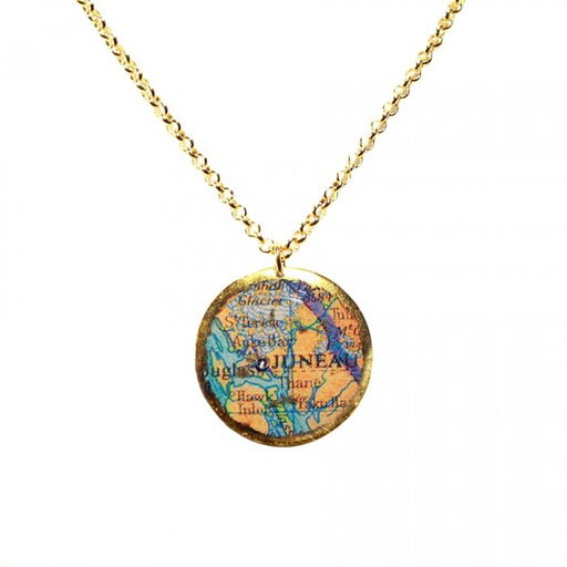 [EV.FASH.0051824] Juneau Map Pendant