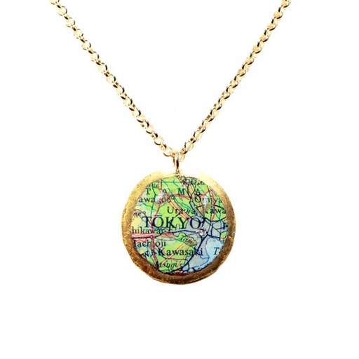 [EV.FASH.0051832] Tokyo Map Pendant