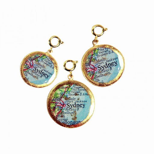 [EV.FASH.0051850] Sydney Map Charm