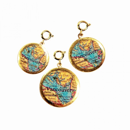 [EV.FASH.0051852] Vancouver Map Charm