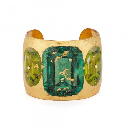 Emerald & Peridot Cuff